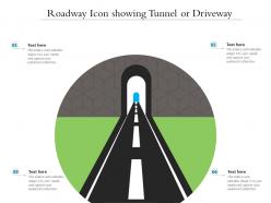 Roadway icon showing tunnel or driveway
