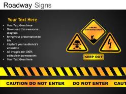 Roadway signs powerpoint presentation slides db
