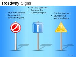 Roadway signs powerpoint presentation slides db