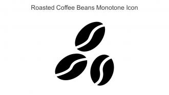Roasted Coffee Beans Monotone Icon In Powerpoint Pptx Png And Editable Eps Format