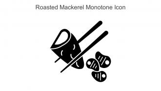 Roasted Mackerel Monotone Icon In Powerpoint Pptx Png And Editable Eps Format