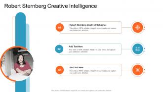 Robert Sternberg Creative Intelligence In Powerpoint And Google Slides Cpb