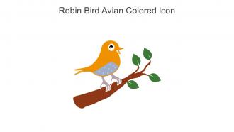Robin Bird Avian Colored Icon In Powerpoint Pptx Png And Editable Eps Format