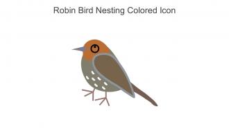 Robin Bird Nesting Colored Icon In Powerpoint Pptx Png And Editable Eps Format