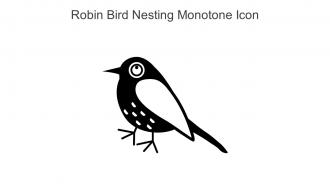 Robin Bird Nesting Monotone Icon In Powerpoint Pptx Png And Editable Eps Format