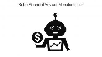 Robo Financial Advisor Monotone Icon In Powerpoint Pptx Png And Editable Eps Format