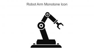 Robot Arm Monotone Icon In Powerpoint Pptx Png And Editable Eps Format