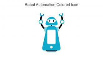Robot Automation Colored Icon In Powerpoint Pptx Png And Editable Eps Format