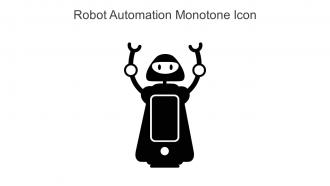 Robot Automation Monotone Icon In Powerpoint Pptx Png And Editable Eps Format