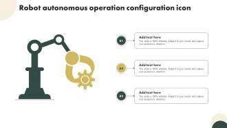 Robot Autonomous Operation Configuration Icon