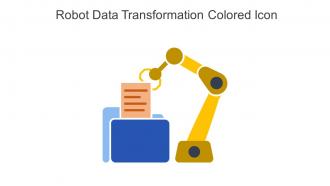 Robot Data Transformation Colored Icon In Powerpoint Pptx Png And Editable Eps Format