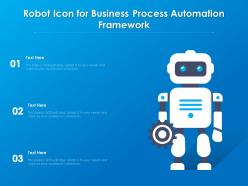 Robot icon for business process automation framework