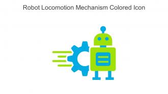 Robot Locomotion Mechanism Colored Icon In Powerpoint Pptx Png And Editable Eps Format