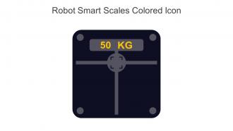 Robot Smart Scales Colored Icon In Powerpoint Pptx Png And Editable Eps Format