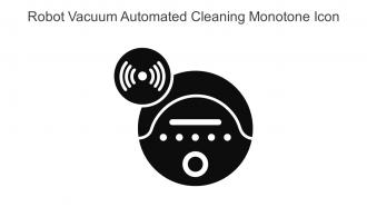 Robot Vacuum Automated Cleaning Monotone Icon In Powerpoint Pptx Png And Editable Eps Format