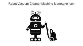 Robot Vacuum Cleaner Machine Monotone Icon In Powerpoint Pptx Png And Editable Eps Format