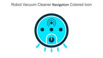 Robot Vacuum Cleaner Navigation Colored Icon In Powerpoint Pptx Png And Editable Eps Format