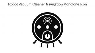 Robot Vacuum Cleaner Navigation Monotone Icon In Powerpoint Pptx Png And Editable Eps Format