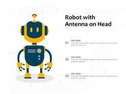 Robot With Antenna On Head