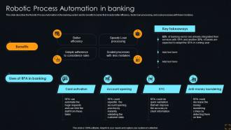 Robotic Automation In Banking Streamlining Operations With Artificial Intelligence
