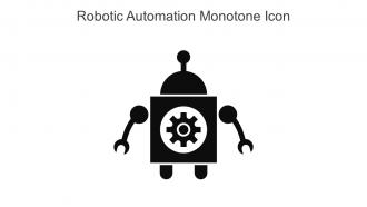 Robotic Automation Monotone Icon In Powerpoint Pptx Png And Editable Eps Format