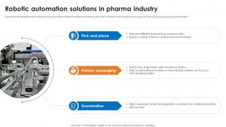 Robotic Automation Solutions In Pharma Industry