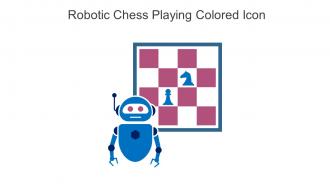 Robotic Chess Playing Colored Icon In Powerpoint Pptx Png And Editable Eps Format