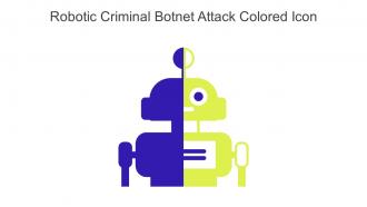 Robotic Criminal Botnet Attack Colored Icon In Powerpoint Pptx Png And Editable Eps Format