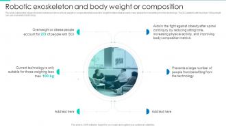 Robotic Exoskeleton And Body Weight Or Composition Robotic Exoskeletons IT Ppt Portrait