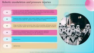 Robotic Exoskeleton And Pressure Injuries Ppt Professional Icons