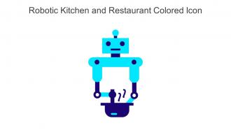 Robotic Kitchen And Restaurant Colored Icon Icon In Powerpoint Pptx Png And Editable Eps Format