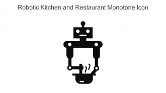 Robotic Kitchen And Restaurant Monotone Icon Icon In Powerpoint Pptx Png And Editable Eps Format