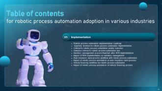 Robotic process automation adoption in various industries powerpoint presentation slides Engaging Best