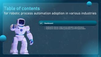 Robotic process automation adoption in various industries powerpoint presentation slides Downloadable Good