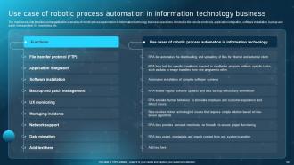Robotic process automation adoption in various industries powerpoint presentation slides Editable Unique