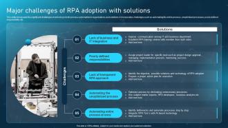 Robotic Process Automation Adoption Major Challenges Of RPA Adoption With Solutions