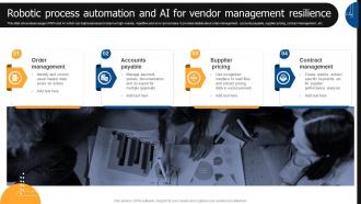 Robotic Process Automation And AI For Vendor Management Resilience Vendor Management Automation
