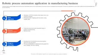Robotic Process Automation Application In Manufacturing Business