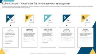 Robotic Process Automation For Human Resource Management