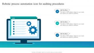 Robotic Process Automation Icon For Auditing Procedures