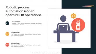Robotic Process Automation Icon To Optimize Hr Operations
