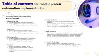 Robotic Process Automation Implementation Powerpoint Presentation Slides Analytical Unique