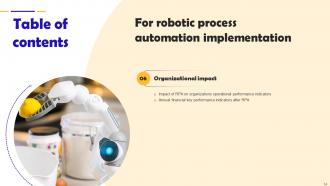 Robotic Process Automation Implementation Powerpoint Presentation Slides Visual Content Ready