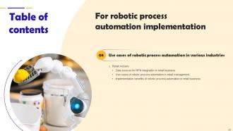 Robotic Process Automation Implementation Powerpoint Presentation Slides Adaptable Content Ready
