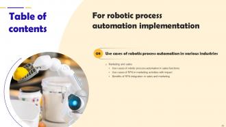 Robotic Process Automation Implementation Powerpoint Presentation Slides Idea Editable