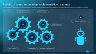 Robotic Process Automation Implementation Roadmap Ppt Icon Background Image