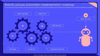 Robotic Process Automation Implementation Roadmap Ppt Icon Design Templates