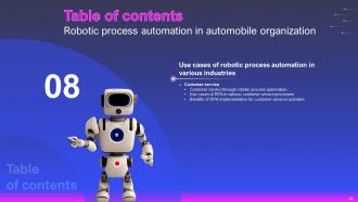 Robotic Process Automation In Automobile Organization Powerpoint Presentation Slides Colorful Attractive