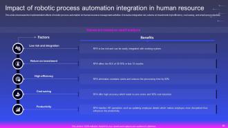 Robotic Process Automation In Automobile Organization Powerpoint Presentation Slides Impactful Graphical