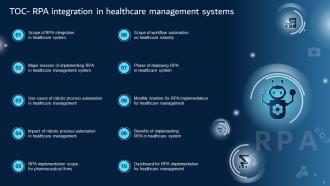 Robotic Process Automation Integration In Healthcare Management Systems Powerpoint Ppt Template Bundles DK MD Downloadable Attractive